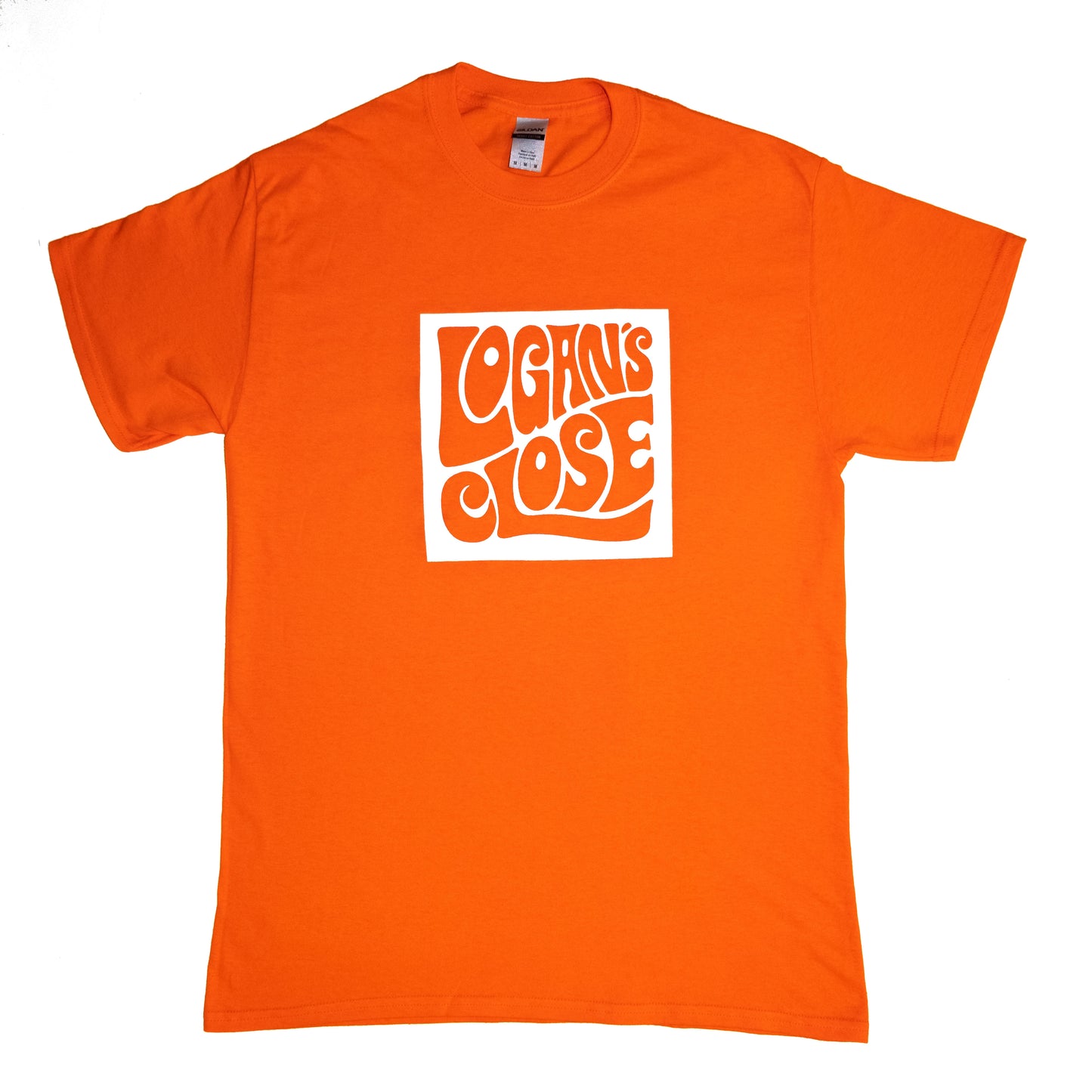 Camiseta con logo Logan's Close - Naranja/Blanco