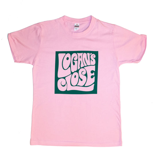 Logan's Close Logo Tee - Pink/Green
