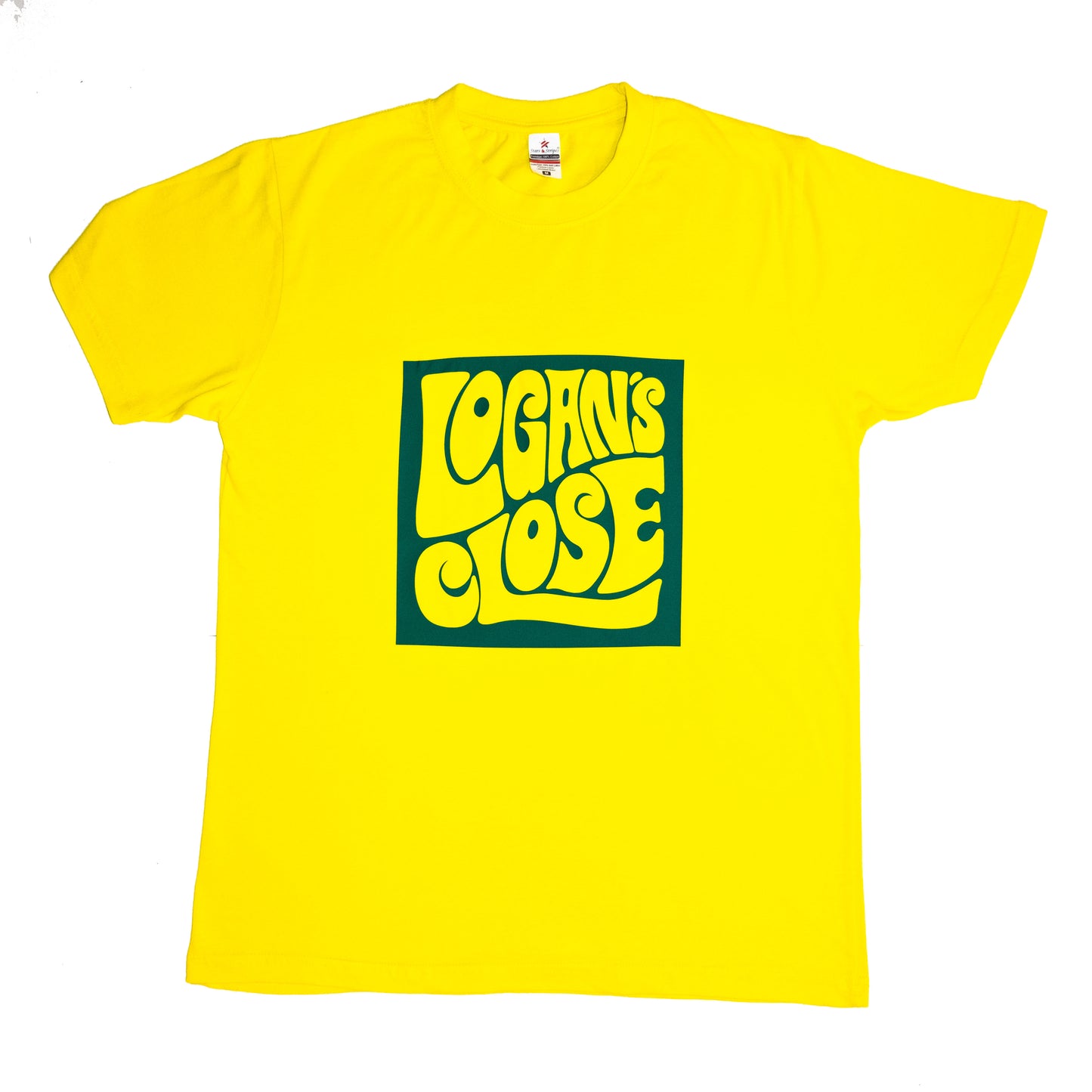 Camiseta con logo Logan's Close - Amarillo/Verde