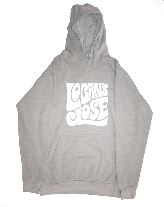 Logan's Close Logo Hoodie - Grey/White